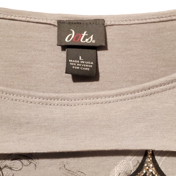 Dots Cut-Out Embellished Top - Picture 13 of 14